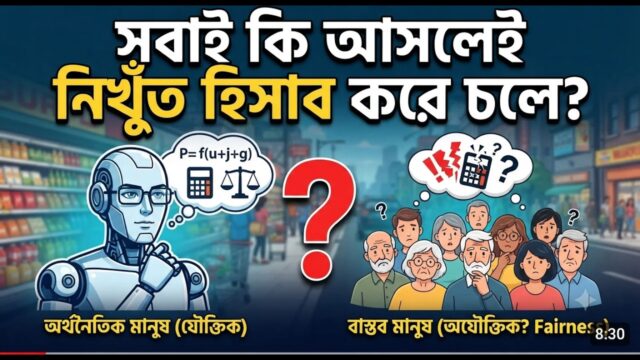 অর্থনীতিবিদদের সেই অদ্ভুত রূপকথা! | The Myth of Economic Man